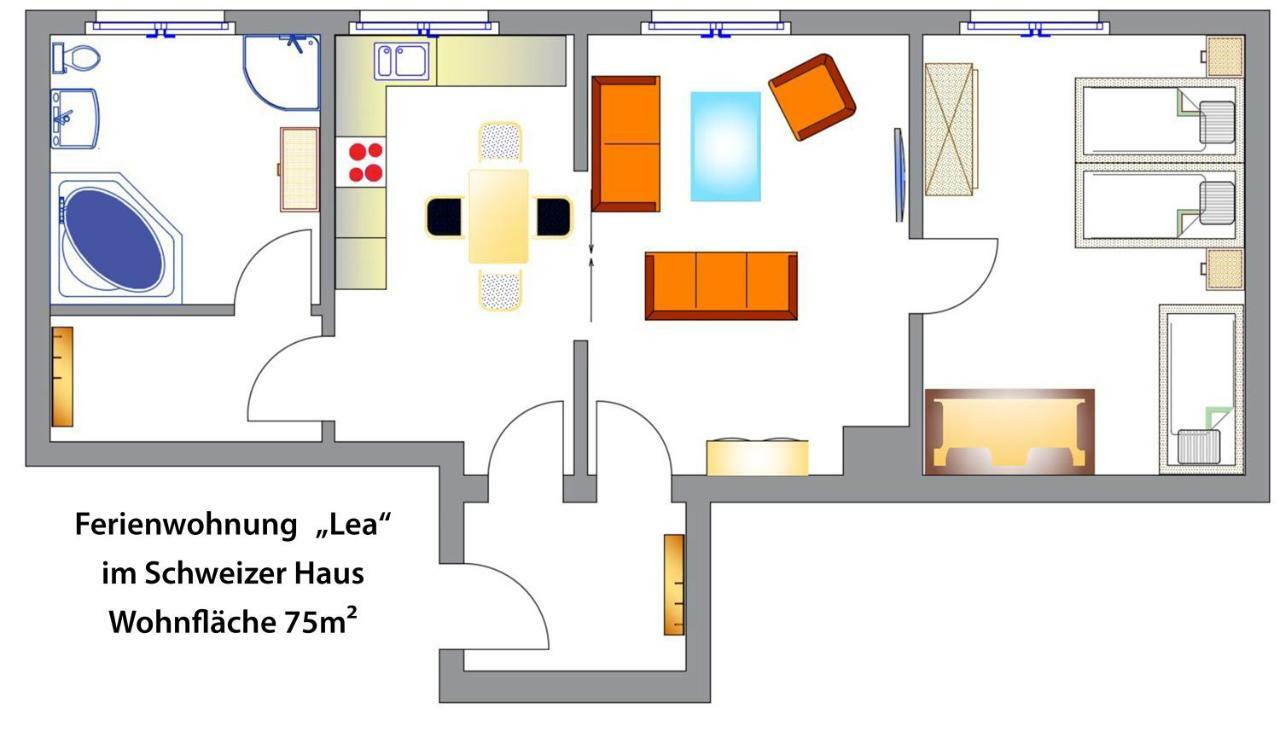 Apartament Schweizer Haus Wippra Zewnętrze zdjęcie